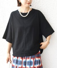 SHIPS WOMEN/裾タック コクーン ショートスリーブ プルオーバー/508385048