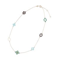 TORY BURCH/トリーバーチ TORY BURCH Kira Clover Enamel Necklace/508385283