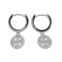 TORY BURCH/トリーバーチ TORY BURCH Miller Pave Huggie Hoop Earring/508385299