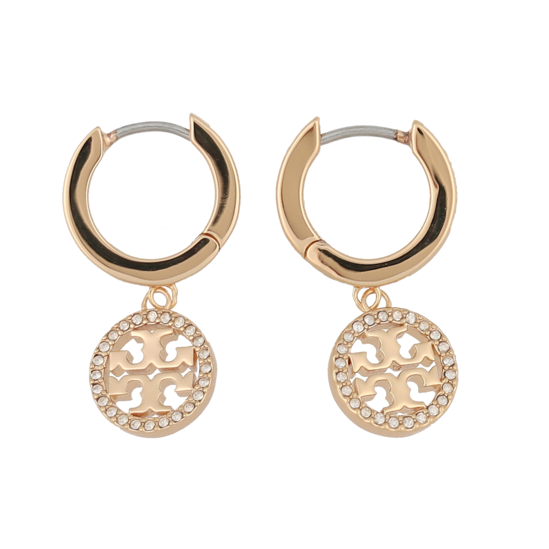 セール】トリーバーチ TORY BURCH Miller Pave Huggie Hoop