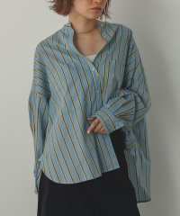 Noia/ノイア Noia マルチストライプ バンドカラーシャツ/508385340