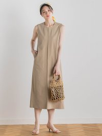 Droite Lautreamont/ドロワット ロートレアモン Droite lautreamont 【WEB限定】ジャージーピンタックワンピース≪洗濯機で洗える≫/508385723