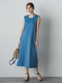 Droite Lautreamont/ドロワット ロートレアモン Droite lautreamont 【WEB限定】ジャージーピンタックワンピース≪洗濯機で洗える≫/508385723