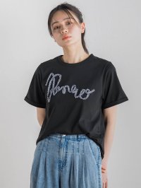 Droite Lautreamont/ドロワット ロートレアモン Droite lautreamont フリンジコードロゴTシャツ≪手洗い可能≫/508385724