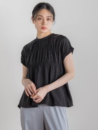 Droite Lautreamont/ドロワット ロートレアモン Droite lautreamont 【WEB限定】シルキーシャーリングブラウス≪手洗い可能≫/508385726