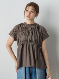 Droite Lautreamont/ドロワット ロートレアモン Droite lautreamont 【WEB限定】シルキーシャーリングブラウス≪手洗い可能≫/508385726