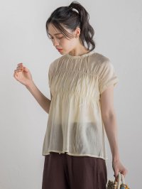 Droite Lautreamont/ドロワット ロートレアモン Droite lautreamont 【WEB限定】シルキーシャーリングブラウス≪手洗い可能≫/508385726