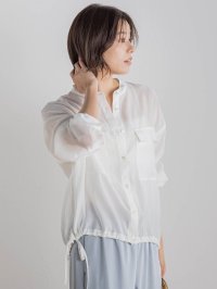 Droite Lautreamont/ドロワット ロートレアモン Droite lautreamont セミシアードロストブラウス/508385727