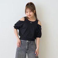 Lovetoxic/ラブトキシック Lovetoxic オフショルレイヤードTシャツ/508385769