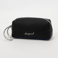 Desigual/デシグアル Desigual コントラストのあるミディアムサイズのレザー風ポーチ/508385787