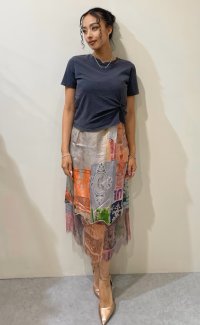 Desigual/デシグアル Desigual コラージュ柄スリップドレス/508385805