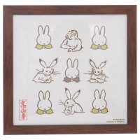 cinemacollection/シネマコレクション cinemacollection ミッフィー インテリア パネル 額装 miffyx鳥獣戯画 E ディックブルーナ マリモクラフト インテリ/508386268