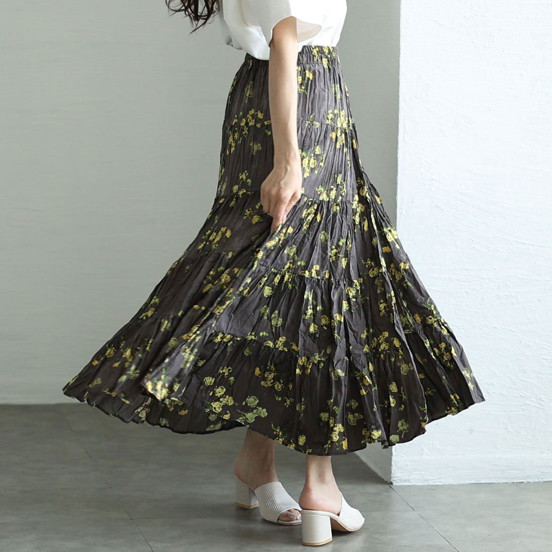 サワアラモード Sawa a la mode ふんわりシルエット小花柄