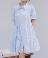 TeddyShop/テディショップ Teddyshop レディース 2WAY半袖ティアードチュニックシャツワンピース/508386556