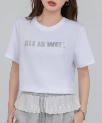 TeddyShop/テディショップ Teddyshop レディース ワンマイルウェアや部屋着にも。半袖英字ロゴプリントTシャツ/508386561