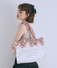 Maison de FLEUR/メゾン ド フルール Maison de FLEUR ジャカードリボンフリルスクエアトートMバッグ/508386693