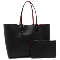 Christian Louboutin/クリスチャン ルブタン Christian Louboutin トートバッグ カバタ ポーチ付き ブラック レッド レディース Christian Loubou/508386773