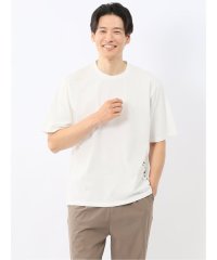 m.f.editorial/エムエフエディトリアル m.f.editorial 綿100％ ロゴ刺繍 クルーネック半袖Tシャツ/508387120