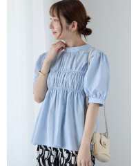 Te chichi TERRASSE/テチチ テラス Te chichi TERRASSE 【接触冷感/イージーケア】前後2WAYシャーリングブラウス/508387364