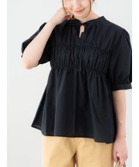 Te chichi TERRASSE/テチチ テラス Te chichi TERRASSE 【接触冷感/イージーケア】前後2WAYシャーリングブラウス/508387364