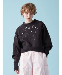 FURFUR/ビジュー付きロゴ刺繍スウェット/508387409