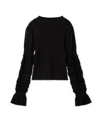 FURFUR/イレギュラーリブスリーブニットトップス/508387460