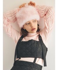 FURFUR/イレギュラーリブスリーブニットトップス/508387460
