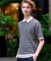 DRESSTERIOR/ドレステリア DRESSTERIOR オーバーラップサークル ニットポロシャツ/508387564