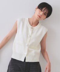 OPAQUE.CLIP/オペーク ドット クリップ OPAQUE.CLIP 変形ブロンズボタンニットベスト【洗濯機洗い可】/508387568