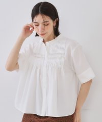 OPAQUE.CLIP/オペーク ドット クリップ OPAQUE.CLIP ピンタックフレアシャツ【洗濯機洗い可】/508387603
