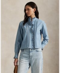 POLO RALPH LAUREN/フリルトリム シャンブレー トップス/508387893