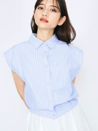 QUEENS COURT/クイーンズコート QUEENS COURT ストライプノースリシャツ≪手洗い可能≫/508387945