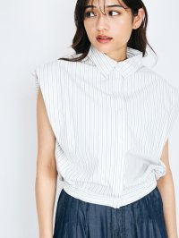 QUEENS COURT/クイーンズコート QUEENS COURT ストライプノースリシャツ≪手洗い可能≫/508387945