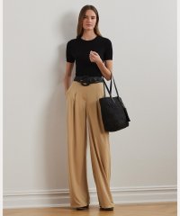 LAUREN RALPH LAUREN/プリーテッド ストレッチ ジャージー ワイドレッグ パンツ/508387963