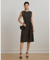 LAUREN RALPH LAUREN/ジオプリント ベルテッド バブル クレープ ドレス/508387978