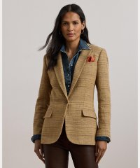 LAUREN RALPH LAUREN/ヘリンボーン リネンブレンド ツイード ブレザー/508387983