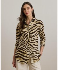LAUREN RALPH LAUREN/リラックス フィット ゼブラプリント リネン シャツ/508387988