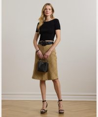 LAUREN RALPH LAUREN/ヘリンボーン リネンブレンド ツイード スカート/508387991