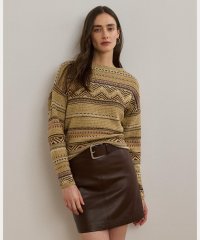 LAUREN RALPH LAUREN/ジオストライプ コットンリネン セーター/508387993