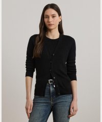 LAUREN RALPH LAUREN/リブニット リネンブレンド Vネック カーディガン/508387995