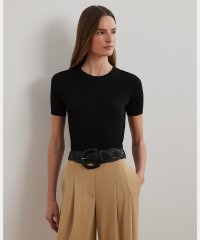 LAUREN RALPH LAUREN/リブ リネンブレンド ショートスリーブ セーター/508388002