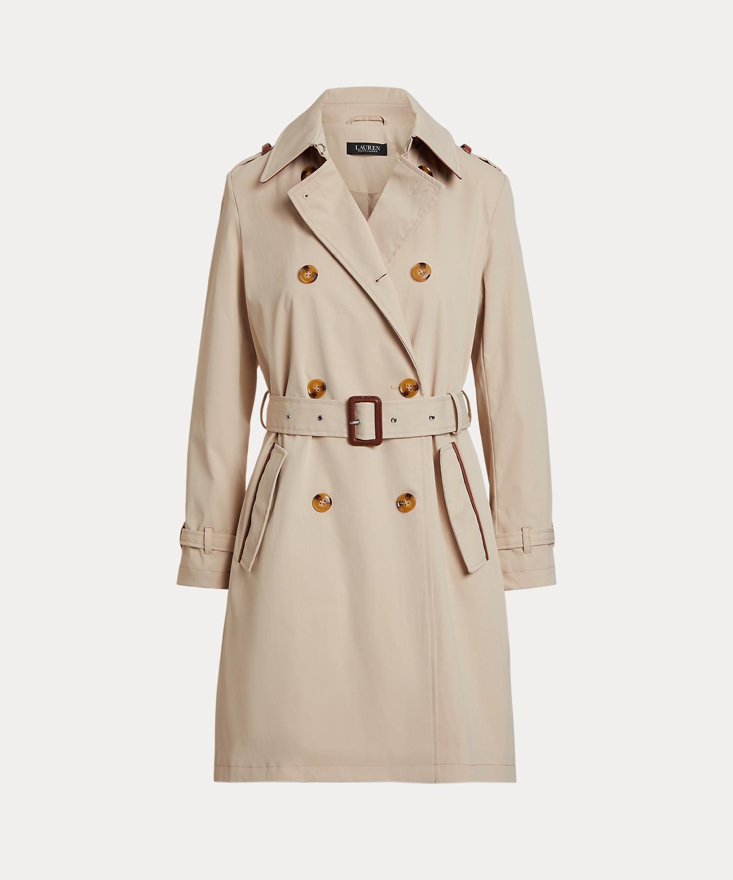 LAUREN R LAUREN*着回し自由自在*ダブルブレスト*トレンチコート ダブルブレステッド ベルテッド トレンチ コート(508388010