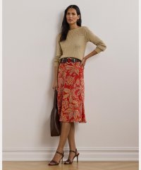 LAUREN RALPH LAUREN/フローラル クリンクル ジョーゼット ミディ スカート/508388014