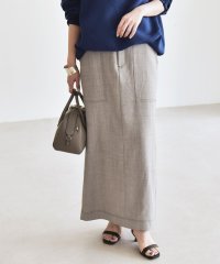 《予約》quaranciel:〈洗濯機可能〉ウーステッド ステッチワーク ハイウエスト ナロー スカート