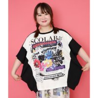 ScoLar/スカラー ScoLar Live柄バイカラープルオーバー/508388106