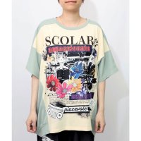 ScoLar/スカラー ScoLar Live柄バイカラープルオーバー/508388106