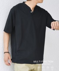SHIPS any MEN/SHIPS any:〈接触冷感・遮熱・UVカット機能等〉サマーファンクション 鹿の子 ヘンリーネック Tシャツ◆/508388250
