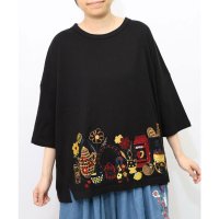 ScoLar/スカラー ScoLar キッチンのこびと柄 刺繍プルオーバー/508388297