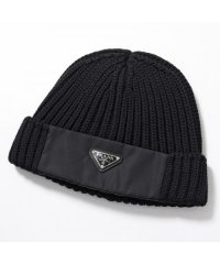 PRADA/プラダ PRADA PRADA ニット帽 UMD446 1WTO Re－Nylon ギャバジン×ウール/508388370