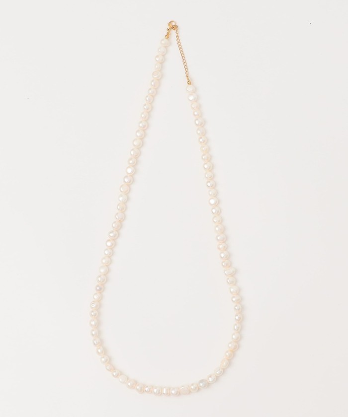 G804A ヴィンテージロングパールネックレス☆美品 quaranciel: 淡水 パール ロング ネックレス(508388408